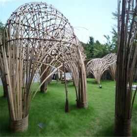 公园竹木建筑搭建  异形竹编建筑  美观竹亭 设计安装 简单造型