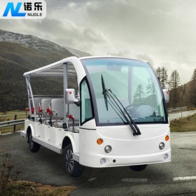 四川成都厂家直销动力强劲诺乐NL-14F高强度玻璃钢车身景区观光社区小区巡逻14座电动观光车