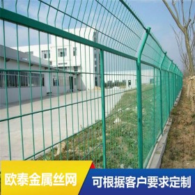 现货供应道路安全防护双边丝护栏网 养殖养鸡包塑双边丝护栏