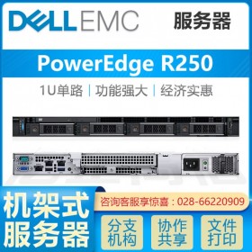 戴尔R250服务器报价_成都戴尔PowerEdge机架式服务器代理商