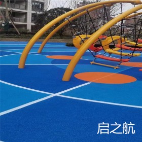 四川幼儿园专用EPDM安全地垫 成都彩色现浇地垫批发