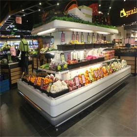 大型超市风幕柜 水果超市展示柜 成都风幕柜厂家 定制生产风幕柜价格