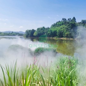 景区园林湖面人造雾系统 上门安装人造雾森设备 喷雾造景仙雾飘飘