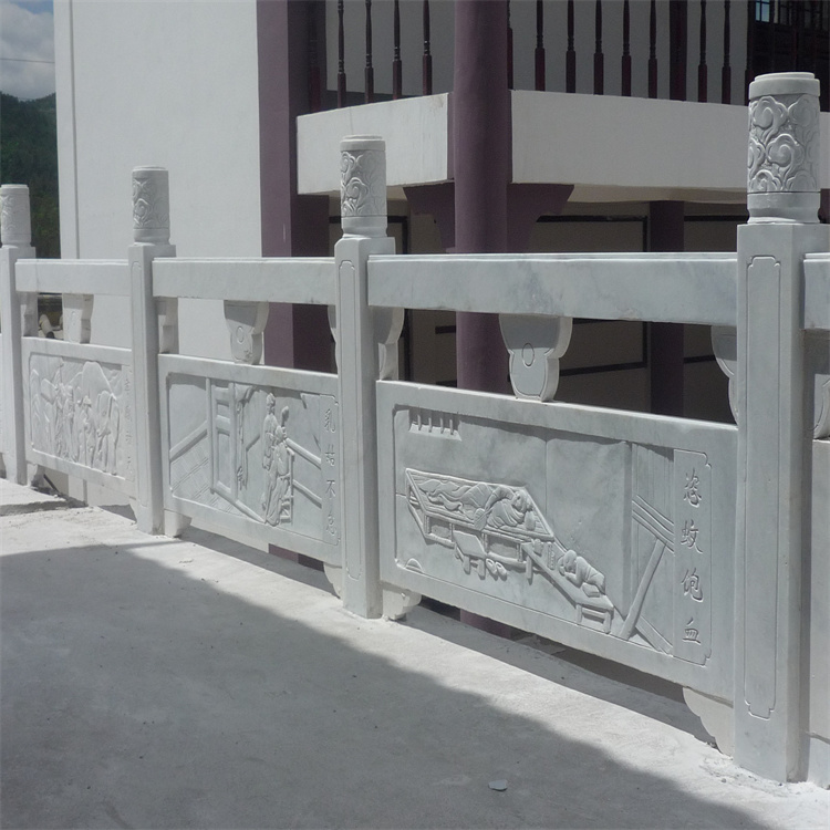 铸造石护栏 水泥仿石护栏 景区河道仿石栏杆 雕刻细致