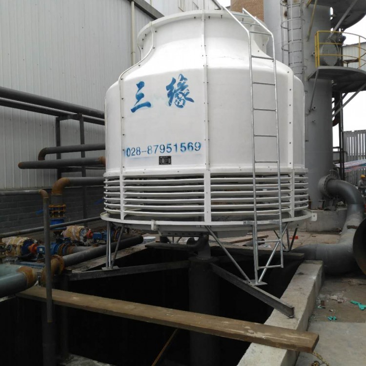 鼓风式玻璃钢闭式冷却塔 凉水塔500kg 工业冷却器
