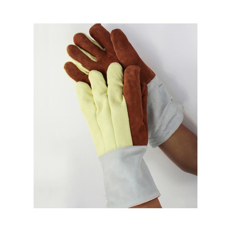 威特仕10-4900 耐500度高温手套  贴皮隔热阻燃手套  耐磨耐用劳保手套