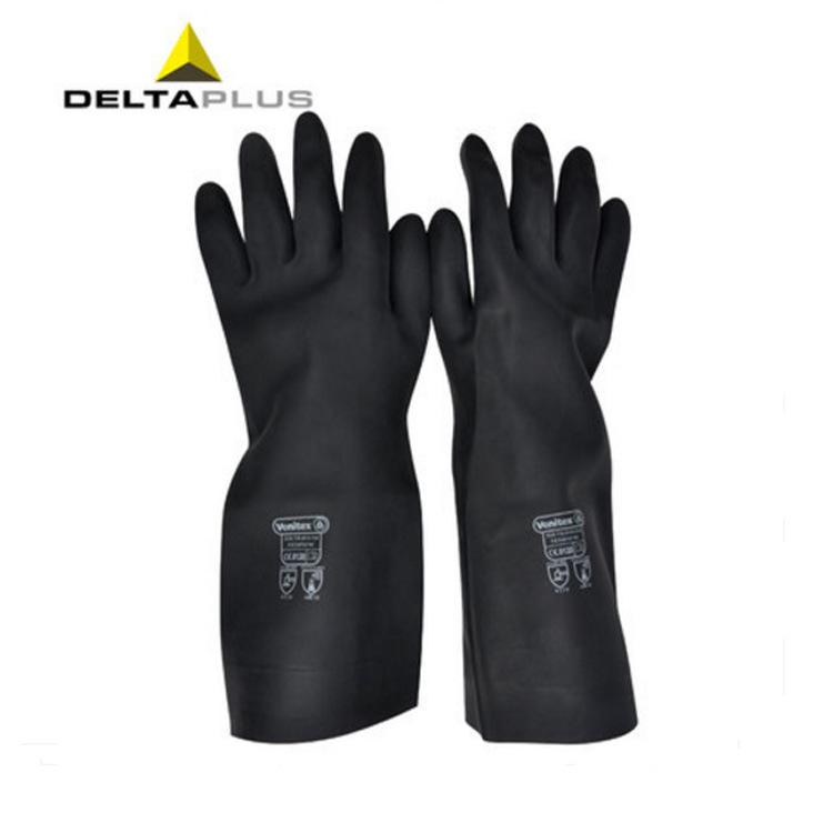 代尔塔VE510氯丁橡胶耐酸碱耐热防护手套耐油工业型防化手套