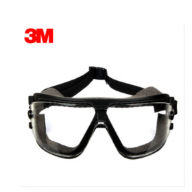 3M16618护目镜 防尘防风沙骑行眼镜 防雾防烟防冲击防喷漆眼镜 劳保透明防护眼镜