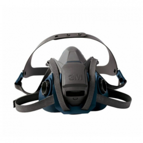 3M6500QL快扣版硅胶防毒面具舒适性防粉尘喷漆面罩防护面具半面罩