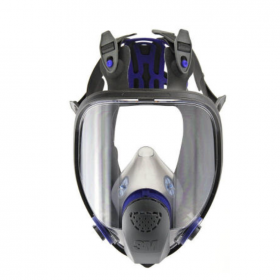 3M FF-400系列硅胶防护面罩FF-402防毒全脸面具防尘防毒喷漆化工酸碱甲醛防喷溅