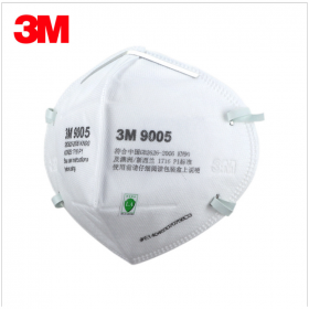3M 9005防尘口罩 防雾霾PM2.5口罩 工业粉尘防护打磨透气 颈带式