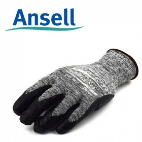 ansell/安思尔  HyFlex 11-801透气耐用防护通用发泡丁腈涂层机械防护工作手套