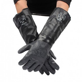 ansell/安思尔19-024氯丁橡胶手套 防化酸碱劳保防护手套