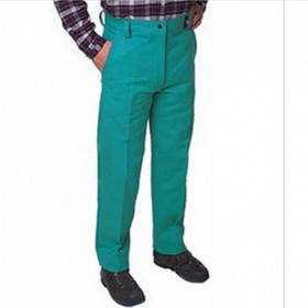 威特仕33-9600焊接工作裤 绿色阻燃电焊裤 隔热耐磨劳保服