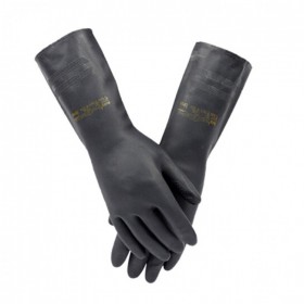 ansell/安思尔29-500 防化手套33cm长氯丁橡胶耐酸碱劳保防护手套