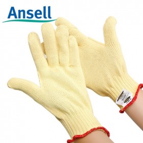 ansell/安思尔70-225 GoldKnit Max 重型Kevlar纤维防割机械耐磨工厂作业防护手套