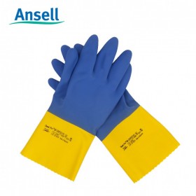 ansell/安思尔224X 防化手套 双色氯丁橡胶化工清洁劳保手套