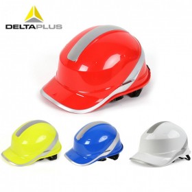 deltaplus/代尔塔102029 安全帽 防喷溅抗撕裂带荧光防砸减震钻石5型升级版