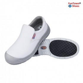 funtownshoes/范特仕6213P 2.0超纤帮面 防砸防静电安全鞋 防穿刺防滑鞋 白色帮面