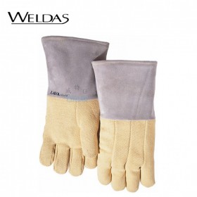 weldas/威特仕10-4911 电焊手套烧焊牛皮手套焊工手套加厚焊工防护用品