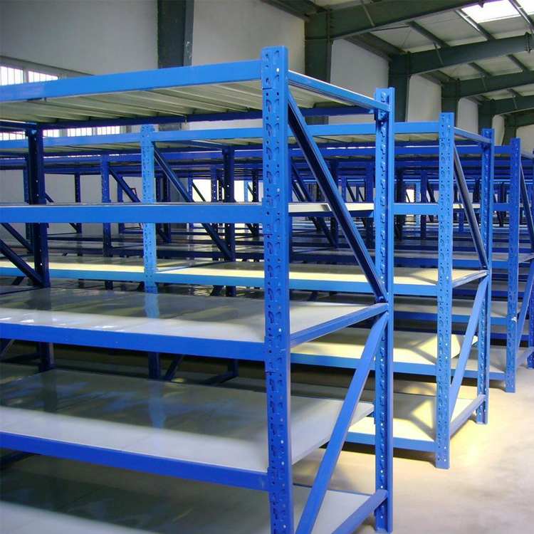 轻型中型重型可选冷轧钢板喷塑 轻型仓储货架 可定制