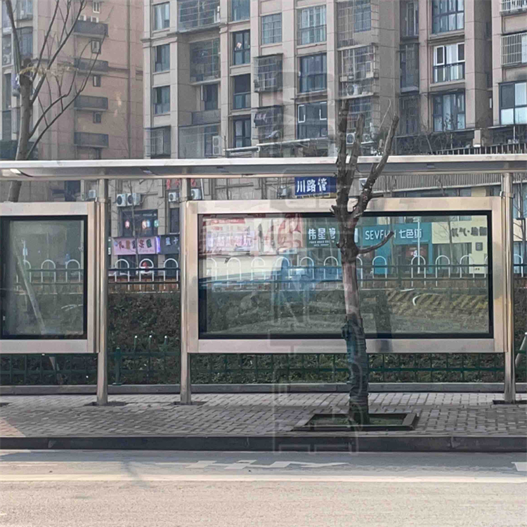 城市不锈钢公交站台