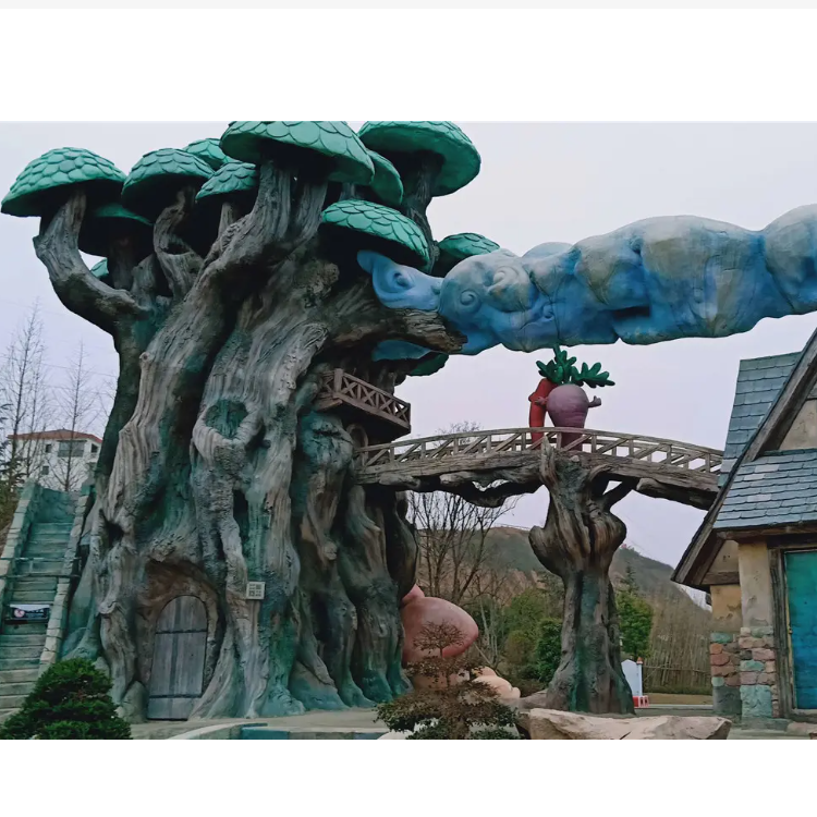 游乐园景观水泥雕塑造型门 城市园林设计施工