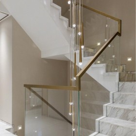 供应楼梯玻璃栏杆 玻璃楼梯扶手 玻璃栏杆 超白玻璃栏杆 丰泽不锈钢
