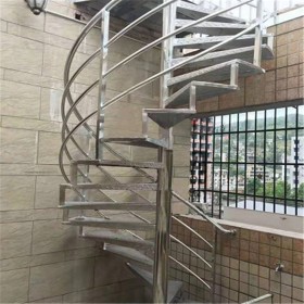 304材质不锈钢旋转楼梯 家庭式螺旋楼梯 丰泽不锈钢