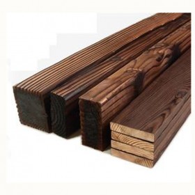碳化木厂家 碳化木墙板施工 深度炭化木地板厂家