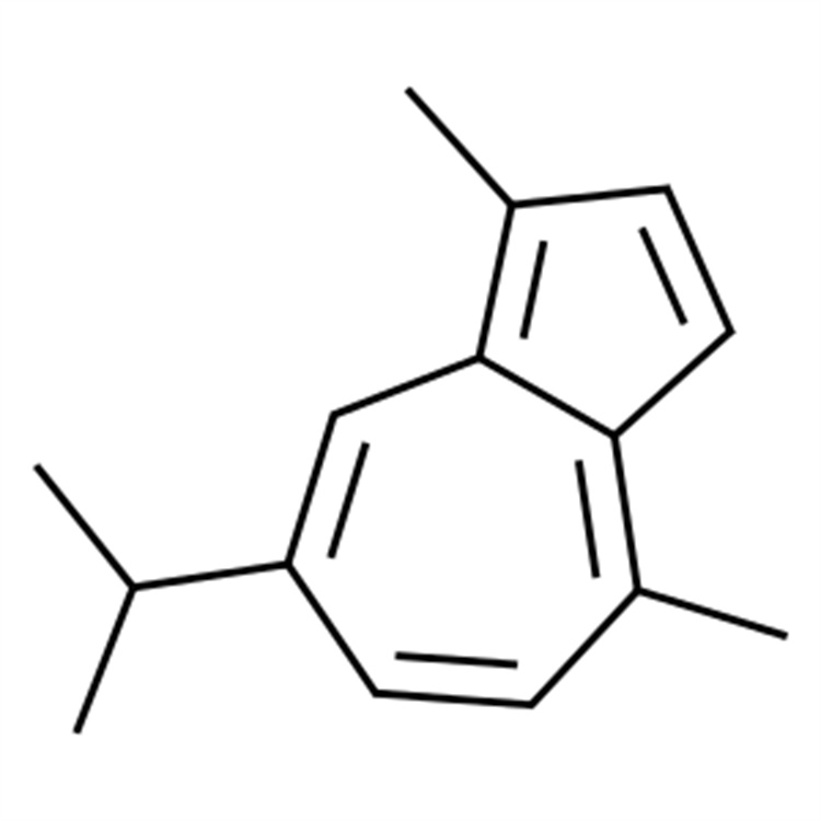 愈创蓝油烃 高纯度99.9% 蓝色液体Guaiazulene CAS 489-84-9 对照品