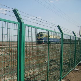 双边丝护栏网 铁路护栏网 围墙隔离防护网 铁丝网围栏