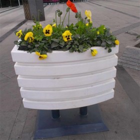 批发供应仿木花箱 适用于小区市政景观 grc仿木成品组合花箱 现货直销