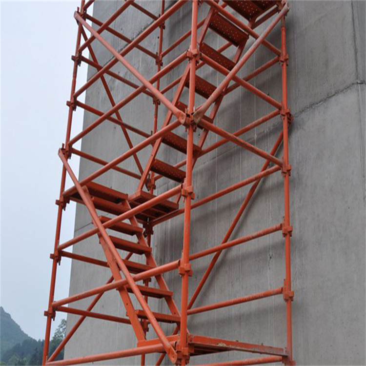 笼式安全爬梯 建筑施工专用框架式爬梯 脚手架爬梯定制