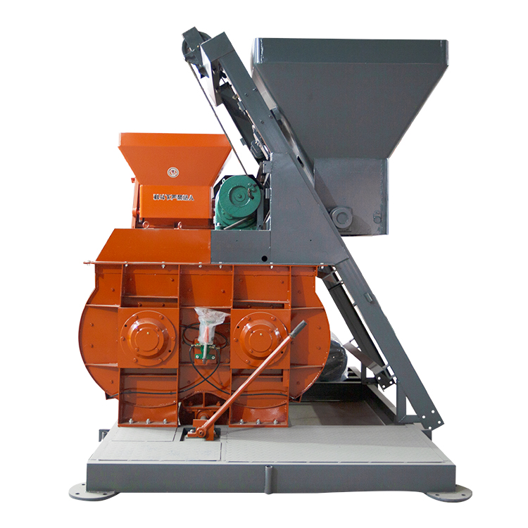 JS500爬梯式混凝土搅拌机 双卧轴强制式搅拌设备-鲲之跃