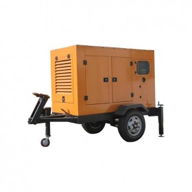 泸州静音发电机 100千瓦 商用发电机组 移动拖车型 可防雨