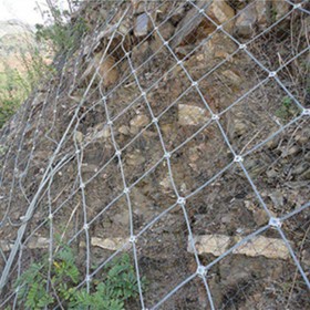 柔性边坡防护网 钢丝绳网 使用寿命长 厂家供应报价