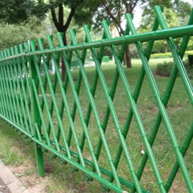仿竹节护栏 公园绿化带竹节篱笆栅栏 仿竹围栏