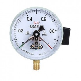红旗磁助式电接点压力表YX-150/YXC-150气压表0~60MPA径向型水压表1.6级30VA