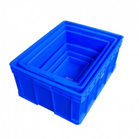 四川成都蓝色加厚塑料周转箱长方形胶箱