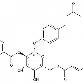 4'-羟基苯基-2-丁酮-4'-O-B-D-(2"-O-桂皮酰-6"-O-没食子酰葡萄糖苷维克奇生物中药对照品