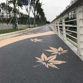 潜江 道路透水地坪 透水绿化道 混凝土彩色路面 工厂