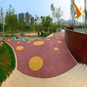 邵阳市 公园透水地坪 彩色混凝土 透水材料厂家 施工队伍