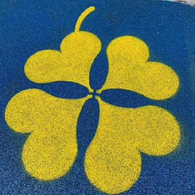定西市 彩色艺术路面 透水混凝土道路 彩色透水地坪 厂家