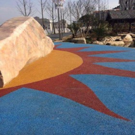 阿勒泰市 透水彩色路面 公园透水混凝土 透水地坪配比 材料厂家