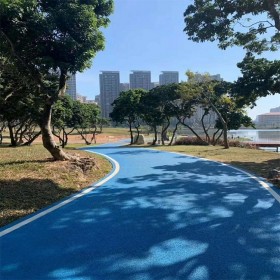 麻城市 透水混凝土彩色道路 海绵城市道路 路面透水砼