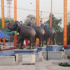 四川厂家定制缎铜雕塑 动物造型景观缎铜雕塑