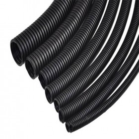 HDPE碳素波纹管 碳素螺纹管 聚乙烯pe碳素管 黑色波纹管 波纹穿线管