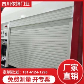 四川成都欧式铝合金电动门 自动卷帘门 遥控型材卷帘门 工厂车间商铺单层双层卷闸门免费测量 一件也批发免费上门测量