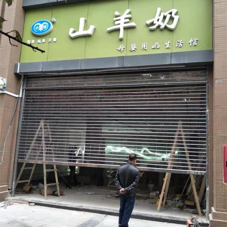 四川成都水晶透明卷帘门 商用电动卷帘门 商铺防盗门 厂家直销